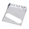 Guitar Chrome Vintage 3 Saddles Fixed Hardtail Bridge Top Load Electric Guitar Bridge & Control Plate TL Guitar Parts 24BD