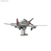 Puzzle 3D P-51D 3D Metal Puzzle Zestawy DIY Laserowe Puzzle Jigsaw Toy Y240415