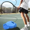 1 Set Tennis Rebounder Kit with Racket Green Ball Portable Good Elasticity Shockproof Exercise Equipment Ergonomic Design 240401