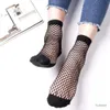 Socken Strumpfwaren 1Pair Mode Frauen Mädchen Lady Sexy Spitzen -Knöchel High Fishnet Net Net Netto Farbe Kurzer Crew Sommer Atmungsfreie Socken Neuankömmlinge