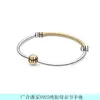 High Quality Designer Design Men's and Women's Bangle Silver S925 Bracelet Beads Eternal Symbol Mothers Day Gold and Plated