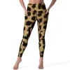Active Pants Green Cheetah Spots Print Yoga Lady Leopard Skin Christmas Gift Leggings Push Up Legging Quick-Dry Gym Sports Tights