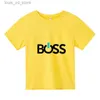 T-shirts 2024 Ny stil Harajuku High Street Style Sports Short Sleeve Children Summer T-shirt Top Fashionable Casual Cotton Short Sleeve T240415