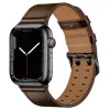 Sangle en cuir premium pour Apple Watch Band 49 mm 45 mm 41 mm 44 mm 40 mm 42 mm 38 mm en cuir commercial Classic Iwatch bracelet