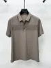 Men's Polos High End Brand Fashion Jacquard Polo Shirt Short Sleeved 2024 Summer Cool And Comfortable Casual Light Luxury T-shirt