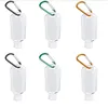 Speicherflaschen 5pcs 50 ml Reise Kunststoff Clear Flip Cap Keychain Leckschutz leerer Squeeze -nachfüllbares Behälter für flüssiges Gel