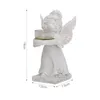 Candlers Decoration TEA Light Light Candlestick Party Supplies Angel Shape Sculpture Resin Figurine Craft Candelabra Holder