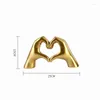 Figurine decorative Sweet Love Gesture Statue Resin Heart Segno Mani Scultura per la Codica Art Dare Ornamento Decorazione per matrimoni Regalo di San Valentino