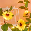 Fleurs décoratives Marchaies Artificiel Lampe Balle Modes de bulbe String Batterie légère à lad