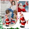 Animaux en peluche en peluche Électrique Santa Claus avec de la musique Funnys Electric Dancing Santa Claus Musique en peluche Doll Kids Toys Christma Cadeaux Handmade Juguetes L47