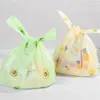 Storage Bags 50pcs Cute Fruit Plastic Bag Carry Out Retail Supermarket Grocery Shopping With Handle Food Packaging