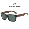 2023 New Minimalist Atmospheric Polarized for Outdoor Fishing, Sun Shading, UV Protection, Bamboo and Wood Leg Sunglasses