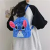 Kawaii Anime azul rosa pilhas de pelúcia backpack infantil desenho animado anjo backpack férias de Natal Presente de Natal