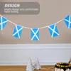 Украшение вечеринки Scotland String Flags Emblems Sports Pult the Vanging Decor Club Polyester Вымпечный баннер