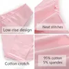 Women's Panties FINETOO M-2XL Women Cotton Underwear 3Pcs/set Comfortable Ladies Plus Size Underpants Solid Color Briefs Female Lingerie