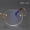 Okulary przeciwsłoneczne ramy najwyższej jakości tytanowe krawędzi optyczne okulary optyczne rama mężczyzn designerska