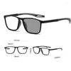 Lunettes de soleil Tendance Anti-Blue Lumières Lunets de lecture Portable Anti Slip Pochromic Sports Presbye Anti-Collision