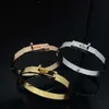 High quality Classic Bracelet designer Jewely Letter Full Diamond Half Bracelet Temperament V Gold Plated 18K Rose Couple