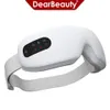 4D Smart Eye Massager Wireless Vibration Care Instrument Compress Bluetooth Massage Glasses Fatigue Pouch Wrinkle 240411