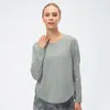 Women's T Shirts Lemon Women Long Sleeve Yoga Fitness Shirt Clothing Top Breathable Outdoor Jogging Workout Blouses Sportswear T-shirt