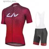 Cykeltröja sätter 2022 Liv Pro New Women Cycling Clothing Mtb Bicyc Jersey Set FA Team Ciclismo Girl Wear Mountain Bike Maillot Ropa Maillot L48