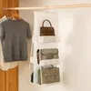 Storage Bags Wardrobe Closet Transparent Bag Hanging Handbag Organizer Home Backpack