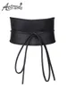 Belts AETRENDS Women Soft Leather Self Tie Wrap Cinch Belt Obi Style Wide Waist Band D01121982936