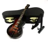Kabel Mini Electric Bass Display Modellminiature Gitarre Replik