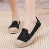 Casual Shoes 2024 Spring and Summer Flat Women's Breattable Cloth Lazy Slip-On