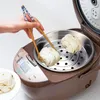 Double chaudières à vapeur en acier inoxydable approfondissant la cuisinière de riz cuites cuites à la vapeur des légumes baske fruits panier de vidange paniers de cuisson