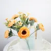 زهور زخرفية 47 سم محاكاة chrysanthemum بوكيه بريبي ديكور ديكور حفل زفاف الملحقات مطعم ترتيب زهرة الديكور