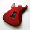 Cables Alder Double Spell ST ST Electric Guitar Body Accesorios s S Producto semifinido Alder Diy Cuerpo transparente Rojo Glossy