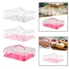 Present Wrap Cupcake Carrier Box stapelbar återanvändbar desserthållare Transporter för muffin bakade behandlar konditorisk kaka