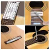Kabel 1Set Gitarre Wartungsreparaturwerkzeugkit Tools String Organizer String Action Lineal Messwerkzeug Hex -Schraubenschlüssel Set Dateien FIN