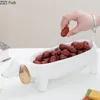 Placas bandeja de cerâmica frutas de desenho animado cachorro dachshund dachshund lanche prato prato de porcelana de contêiner de cozinha acessórios