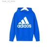 Hoodies Sweatshirts Moda Baskı Hoodie 74-14 Yaş için Erkek Kız Kızlar Uzun Kollu Sweatshirts Çocuklar Bahar Sonbahar Sıradan Spor Çocukları Kapüşonlu Kazak T240415