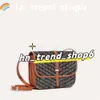 Echt lederen goyyard weekend winkelendesigner zijdige koppelingzakbakken strand mode schouder handtas vrouwen beroemde cross body heren cmomposiet tassen 494 398