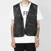 Herenvesten High Street Style Functionele wind Multi-pocket overalls Tactical Vest en dames hiphop loszittende jas