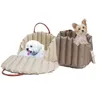 Portabel husdjursbilarbilsäte Nonslip Carriers Safe Car Box Booster Kennel Bag For Small Dog Cat Travel Siege De Voiture Pour Chien 240412