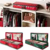 Storage Bags Red/Green Christmas Card Bag Ornaments Under Bed Moisture Proof Dust Recycle Woven