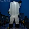Spaceman d'éclairage de figure d'astronaute de 26 pieds à LED de 26 pieds avec télécommande pour décoration de fête / affichage ou événement en plein air