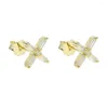 Boucles d'oreilles Stud Women Cross Brings dans le vrai Lover de Lover's Lover Bijoux Drop 925 Sterling