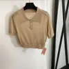 Elegancki damski haft w klatce piersiowej Slim Fit długiego rękawu Tencel Knigan Cardigan Khaki