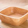 Dinnerware Sets Wooden Bowl Salad Simple Dessert Serving Flatware Large Plate Container Fruit Tray