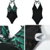 Swimsuit Women Push Up Bikini Beach Sading Bathing Traits Monokini Swimming Beachwear V Neck Swimwear Femenina 240411