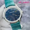 AP Machinery Wrist Watch Millennium Series Womens 77266BC Frost Gold Craft Blue Ripple Digne avec conception de pointeur unique