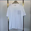 Hoogwaardige Designer Clothing Summer Edition Fashion Chest False Pocket Borduured Mens Dames Short Sheeved T-Shirt Top