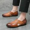 Slippers Le Fu Sandálias de couro de verão Moda de tamanho grande masculino British Setent Men Hollow Sapat Shoes Px091