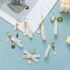 Keychains Lanyards Lovely Daisy Keychain Creative Ribbon Flower Keyring for Girl Women Bag Headphone Case Accessories Car Key Holder Gift