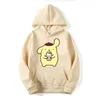 Men's Hoodies Pompom Purin Cartoon Anime Women Pullover Tops Spring Autumn Men Hoodie 2024 Fashion Sports Couple Sweatshirt Clothing